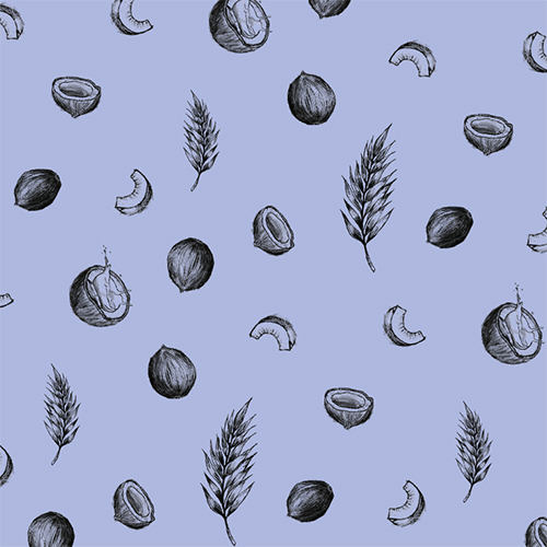 a pattern by an of a coconut