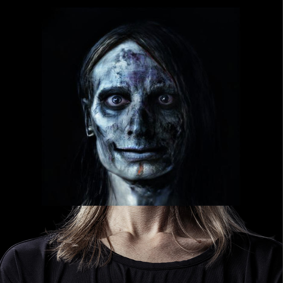 Photoshop from human to zombie phase 2