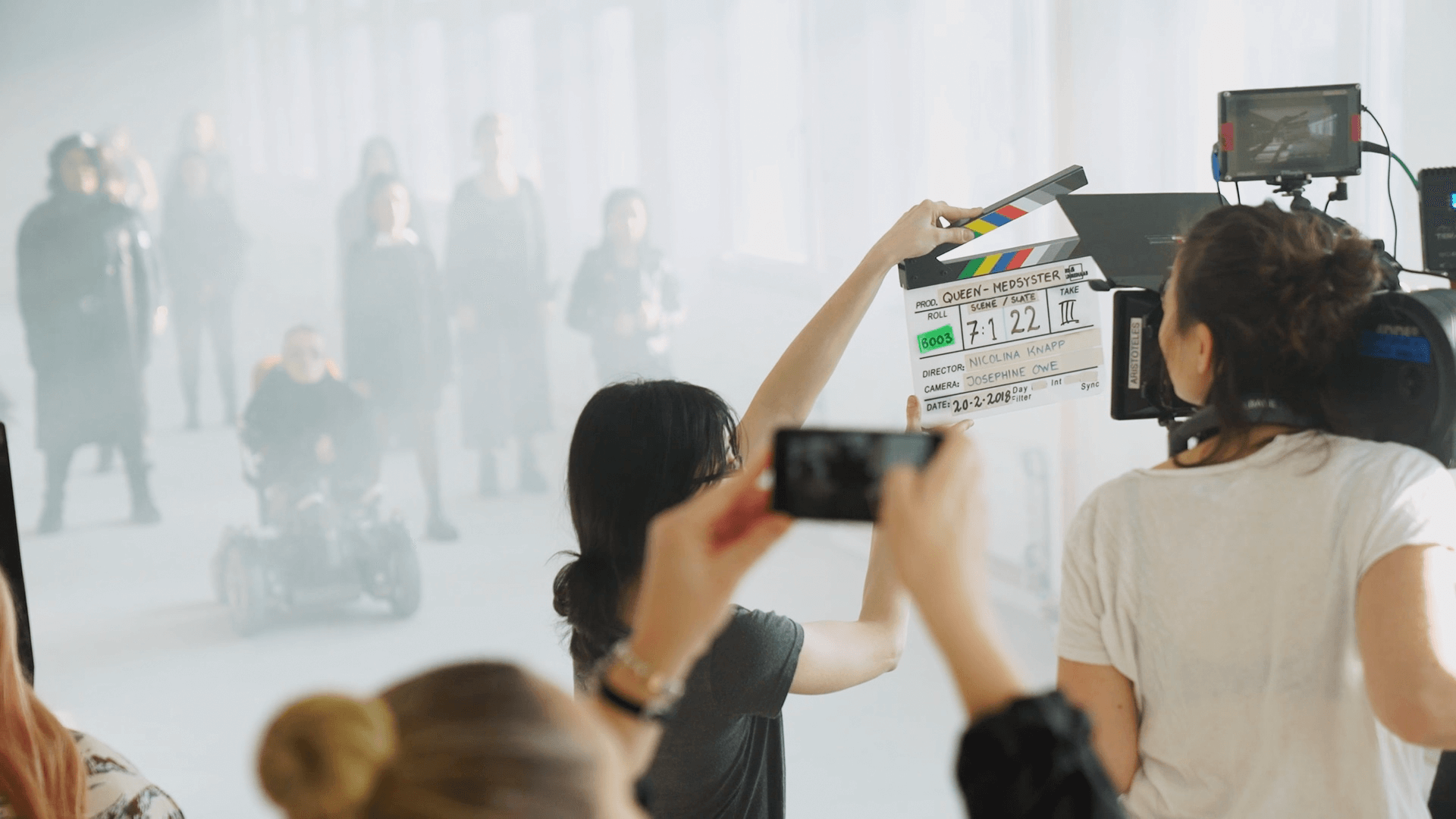 Behind the scene photograph of a set from OTWs webpage